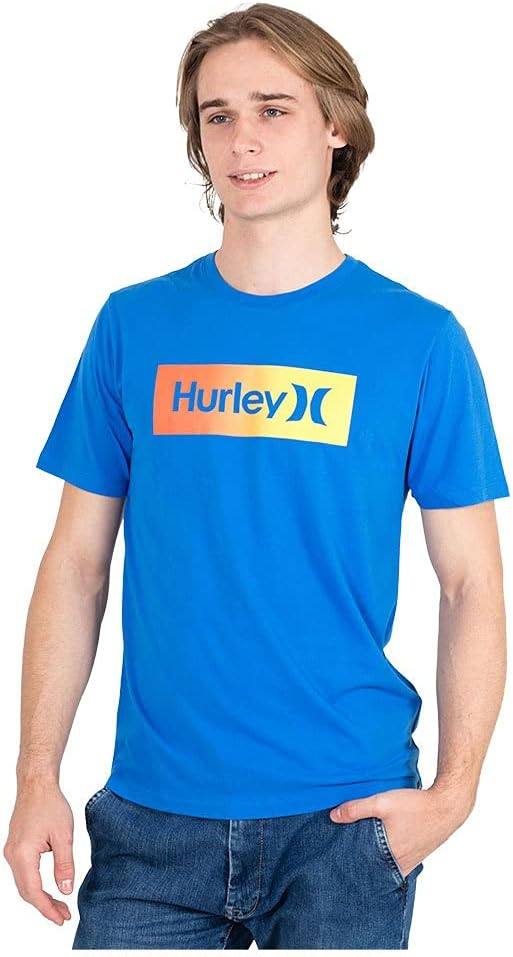 Hurley One & Only Boxed Gradient Short Sleeve Tee Signal Blue SM