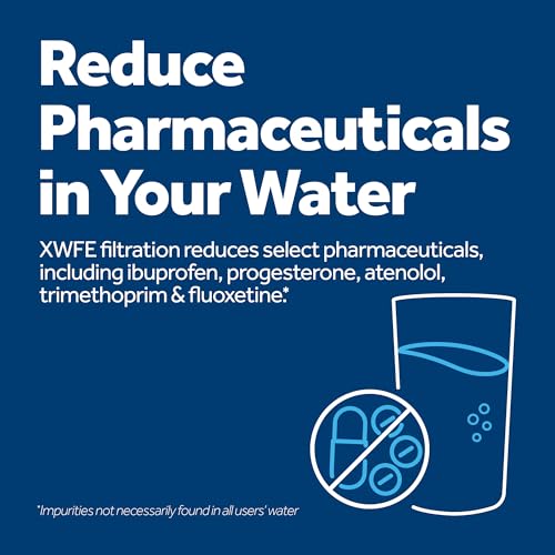 GE XWFE Refrigerator Water Filter, Genuine Replacement Filter, Certified to Reduce Lead, Sulfur, and 50+ Other Impurities, Replace Every 6 Months for Best Results, Pack of 1