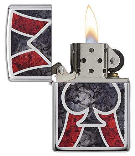 Encendedor de bolsillo Zippo Ace Fusion cromo pulido miniatura 3