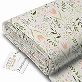 DreamRoots Tela impermeable por metros 600D 220g/m - Tela para tapizar sillas, sofas - Lona impermeable exterior 160 cm ancho Warm Morning 2M