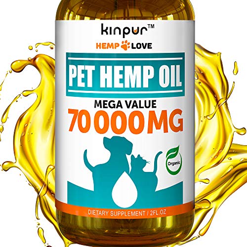 Natural Hemp Oil for Dogs & Cats - 70 000MG - Premium Hemp