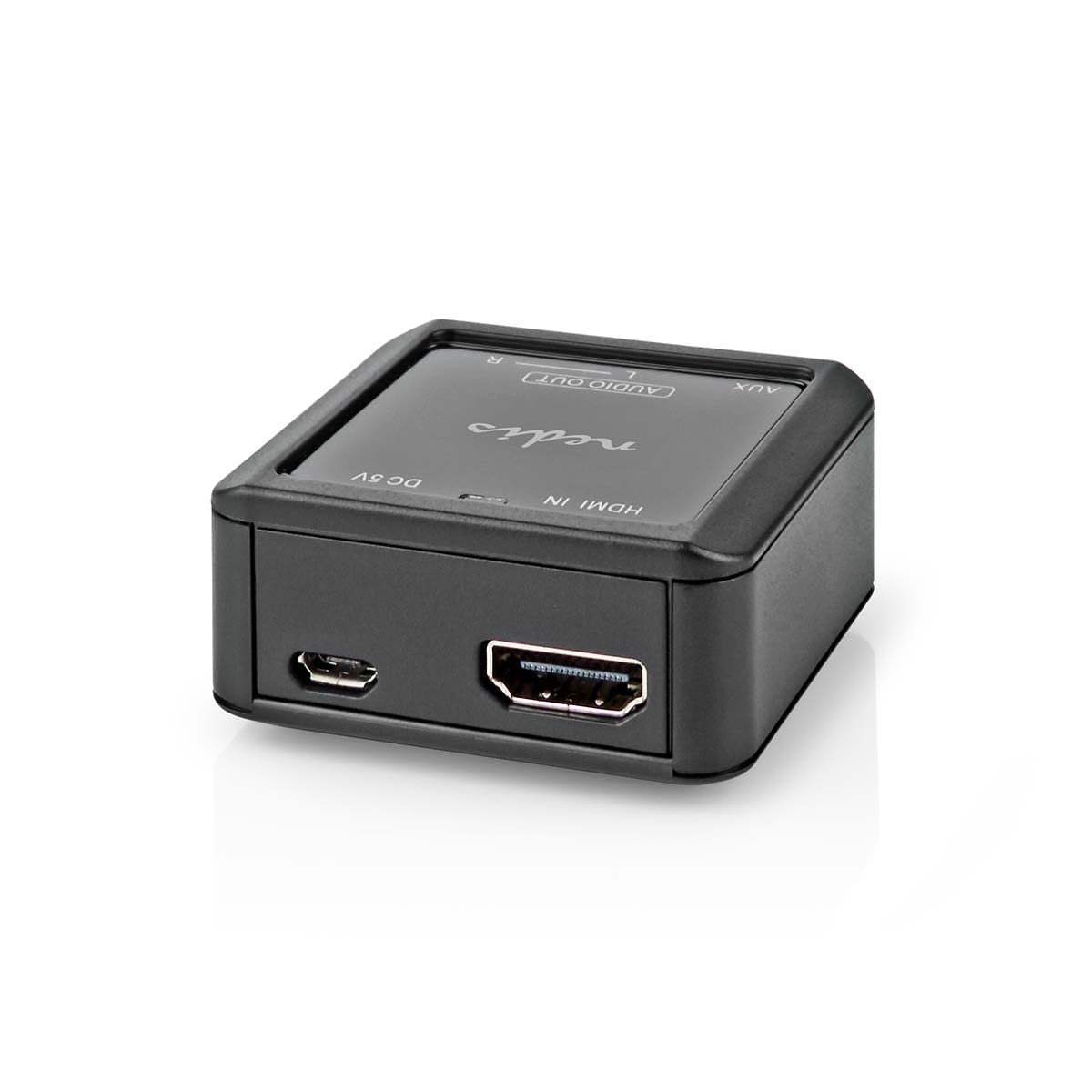 Nedis | Convertisseur audio numérique | 1 voie | Entrée de connexion : entrée HDMI™ | Sortie de connexion : 2 x (2 x RCA femelles) / 3,5 mm | eARC | Automatique | Anthracite