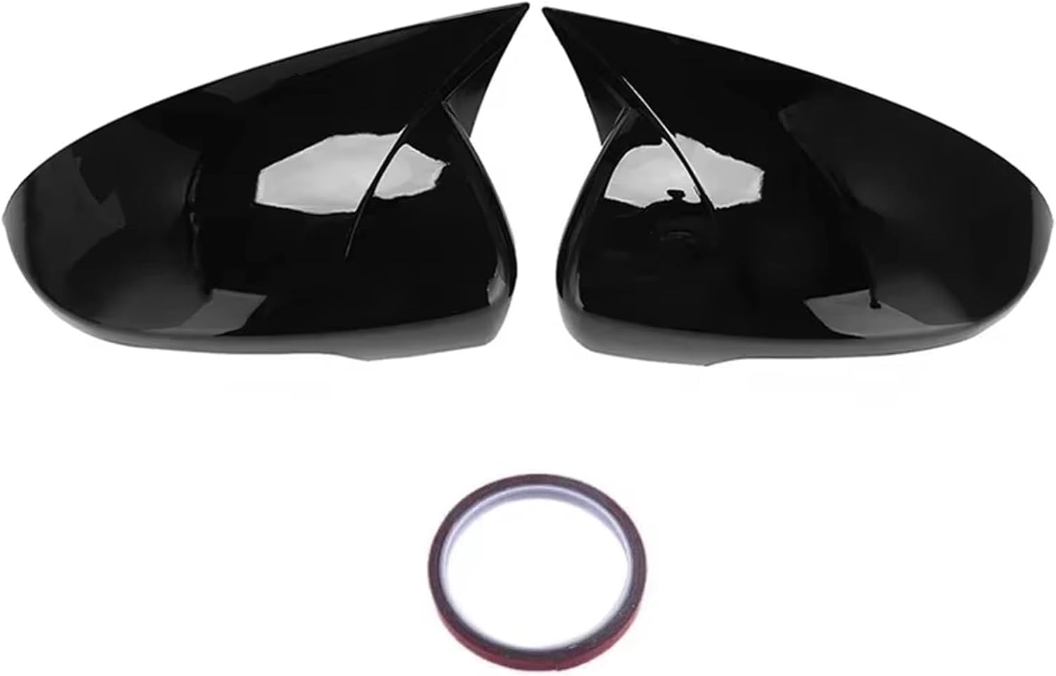 XJPGHA Wing Mirror Covers Caps for Hyundai Tucson 2015-2020, Sturdy Durable Cover Housing Door Mirror Vehicle Accessory Rearview Side Covers,Black