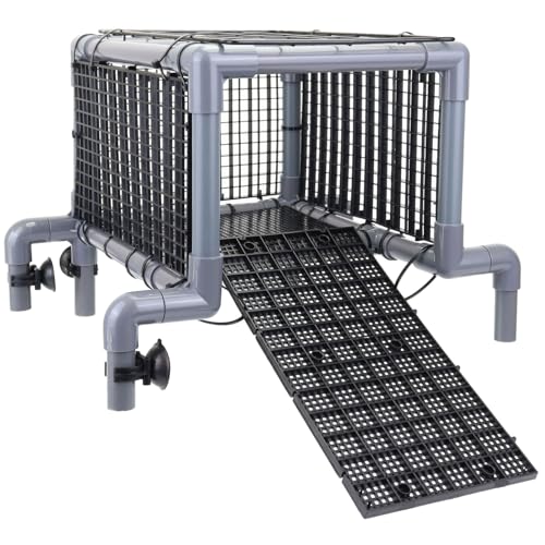 MLONDHSU Turtle Basking Platform, Above Tank Topper for 20/25/29/55 Gallon, Non-Slip Ramp Resting Area, Turtle Tank Accessories