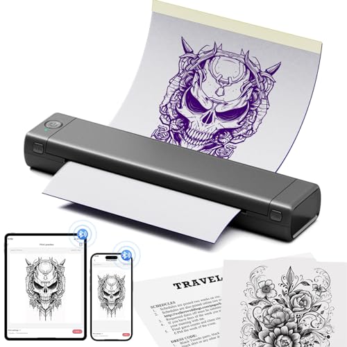 Itari Impresora De Tatuajes Portátil, Impresora Inalámbrica M08f, Impresora Térmica Sin Tinta, Impresora Bluetooth Para Tatuajes, Compatible C Itari Impresora De Tatuajes Portátil, Impresora Inalámbrica M08f, Impresora Térmica Sin Tinta, Impresora Bluetooth Para Tatuajes, Compatible C