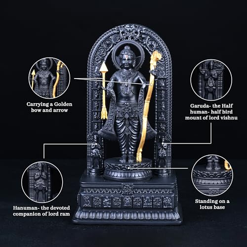 Image of Artarium Shri Ram Lalla Murti Ayodhya Statue Ram for Home Decor Living Room Showpiece (Ram Lalla Idol 7 Inch)