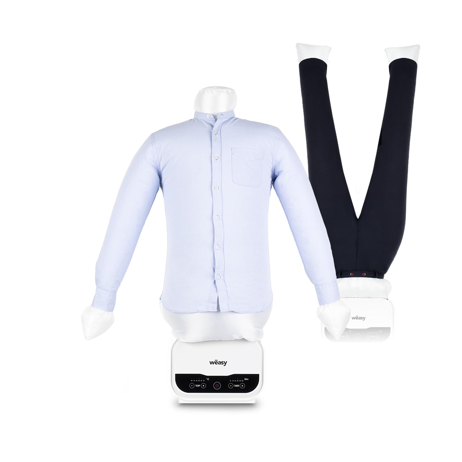Sistema automatico 2 in 1 per la stiratura di camicie e pantaloni IRO330, asciugatura e stiratura, 5 livelli di temperatura, timer programmabile