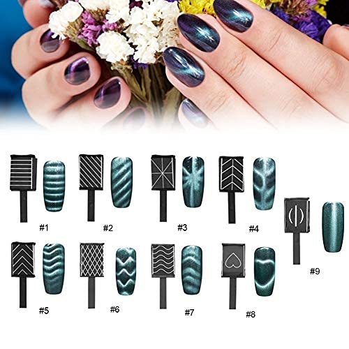 Miniatura 7 de Varita de imán de gel de ojo de gato 3D, imán de uñas para efecto magnético de ojo de gato, esmalte LED, manicura de gel UV, herramientas de arte de