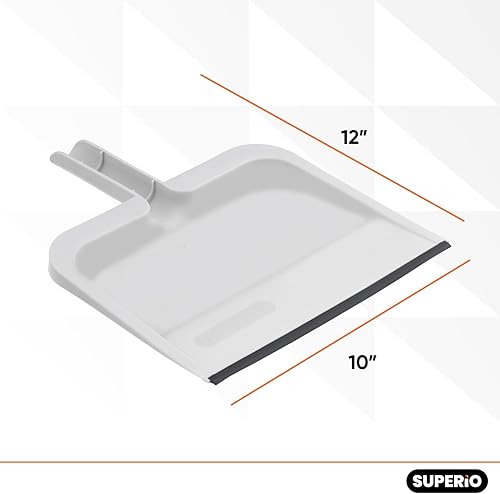 Miniatura 10 de Superio Sartén con clip con borde de goma, sartén de plástico duradero de 10 pulgadas de ancho con mango de agarre cómodo, ligero, multisuperficie,