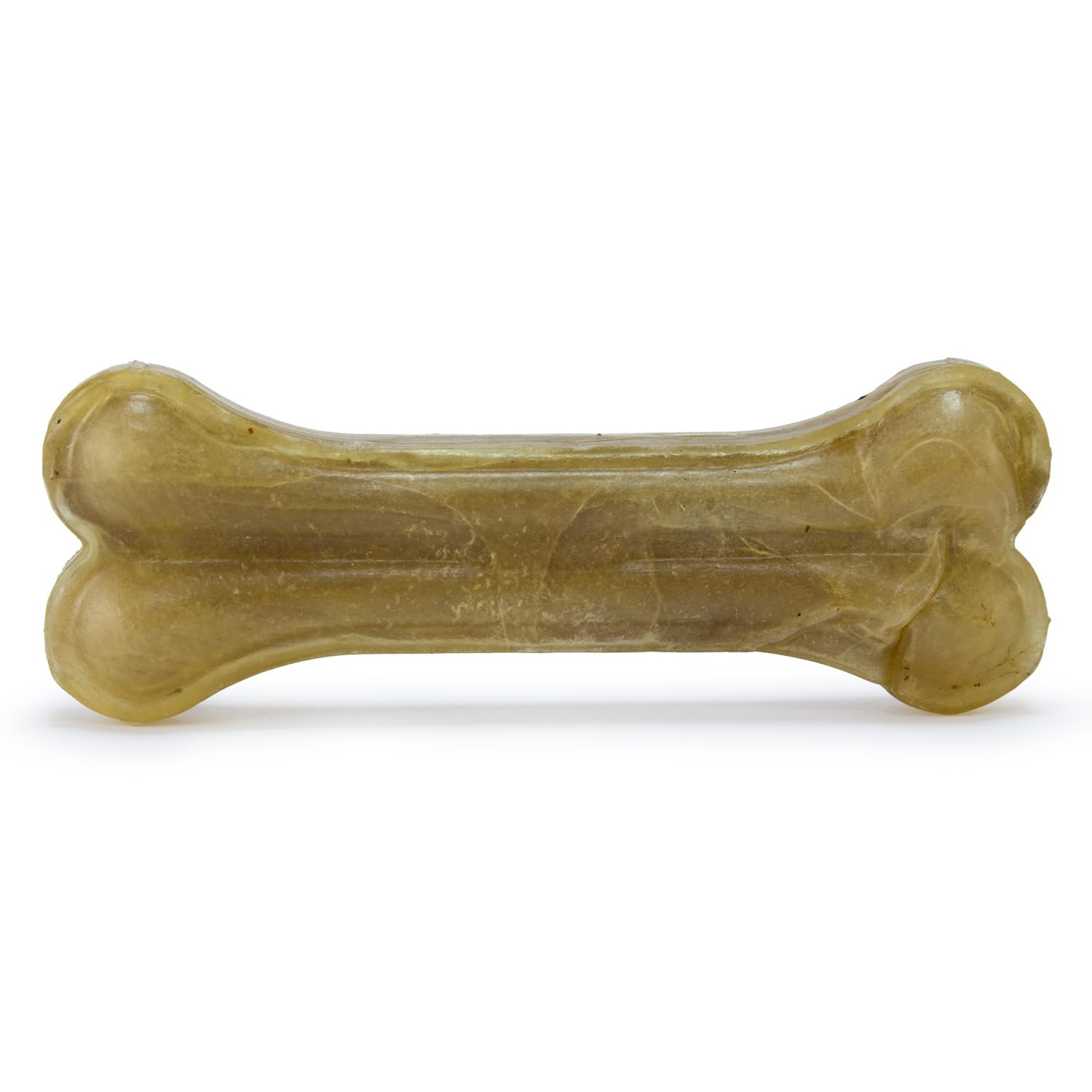 Osso Pressato in Pelle Bovina 11 cm 25 Unità per Cani Rinforza i Denti Masticabile