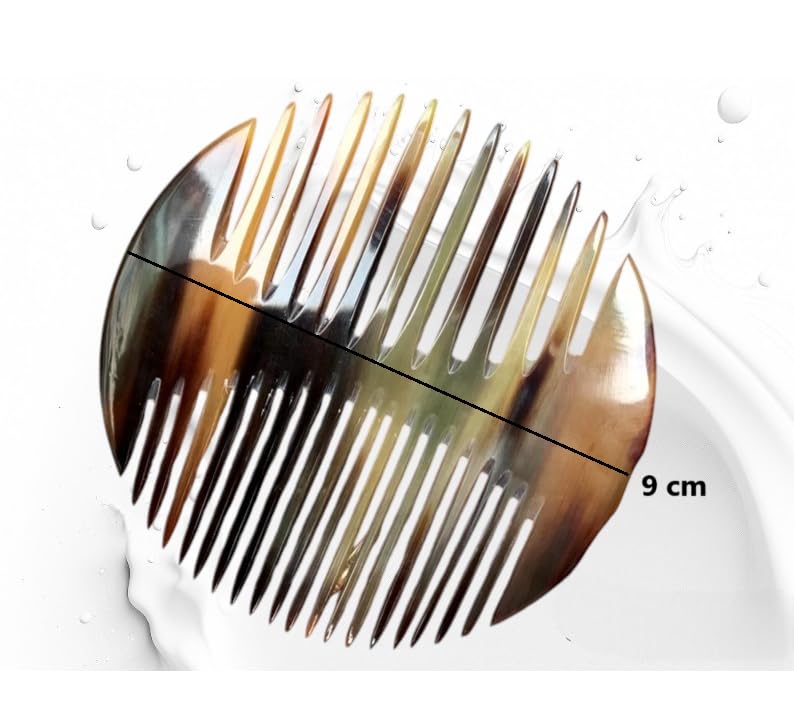 Image of SOFIYA CRAFT Ox Horn Comb Handmade Anti Static Natural Fine Horn Comb With smooth Handle- Professional Detangling Massage Fine tooth Comb A Great Gift - (9 inch) (9 - INCH)