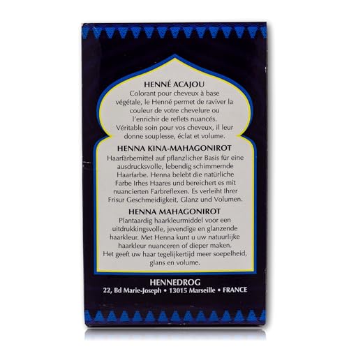 Foto von El Cahira - Henna Mahagoni Rot - Mahogany - Acajou 3er Pack (3x 90g)