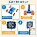 JoyCat 2-in-1 Shooting&Basketball Toy for Kids,Adjustable Height Auto-Moving Shooting Target with Music,Outdoor Indoor Game Compatible with Nerf Toy Guns for Kids,Birthday Chrisrmas Gift for Boys