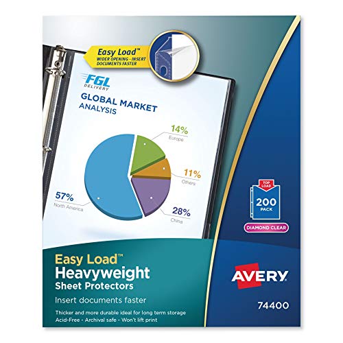 Avery Heavyweight Diamond Clear Sheet Protectors, 8.5