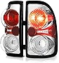 VIPMOTOZ For 1997-2004 Dodge Dakota Chrome Bezel Euro Style Altezza Tail Light Housing Lamp Assembly Replacement Driver and Passenger Side