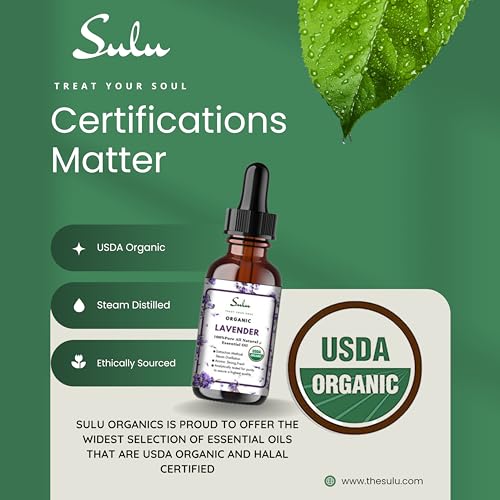 Aceite esencial orgánico puro de lavanda 236 ml miniatura 2