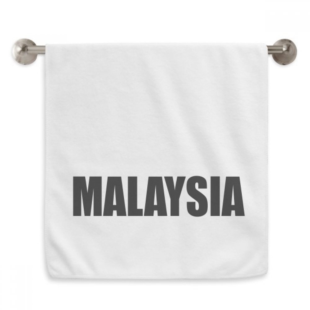 Serviette moelleuse Malaisie Diadème Noir | Linge de toilette blanc raffiné
