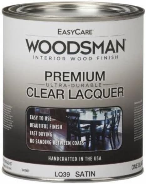 1 qt. Woodsman Protective Finish Lacquer for Wood & Metal Clear Stain