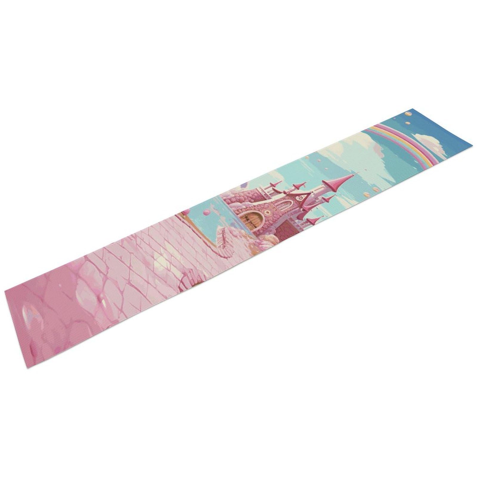 Chemin de table en lin Candy Land 183 cm pour sublimer vos repas de fête