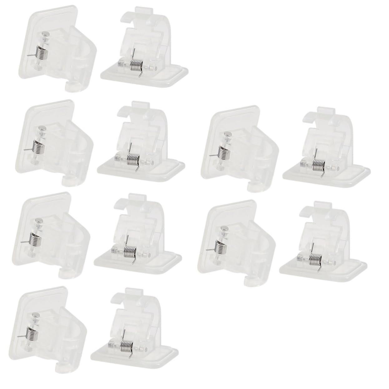 TOPBATHY 3 Set Gancio Appiccicoso per Asta per Tende Aste - Staffa Asta Appendiabiti Supporto per Staffa per Asta Senza Chiodi Attaccapanni per Tende per Camera da Letto 4 Pezzi * 3