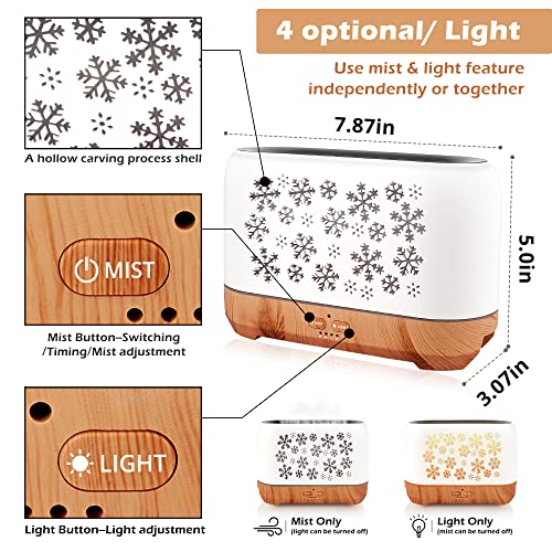 Utopio 200Ml Flame Diffuser Essential Oil Diffuser Fragrance Scent Diffuser Cool Mist Air Aromatherapy Diffuser For Bedroom & Office -Timer Setting-Waterless Auto Shut Off #TOP3