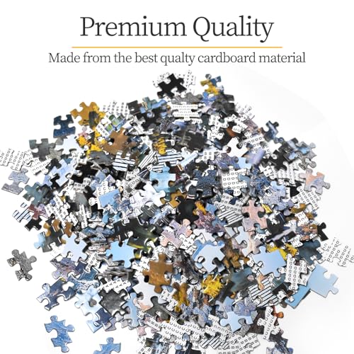 Image of Jigsaw Puzzles for Adults 1000 Pieces Puzzles for 1000 Piece Impossible Puzzle for Adults Educational Games Gifts (Lion's Reflection de Water)