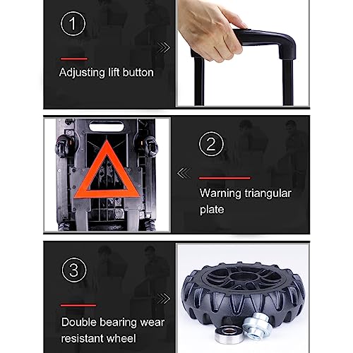 Carretilla plegable de 4 ruedas con capacidad 40 kg miniatura 5