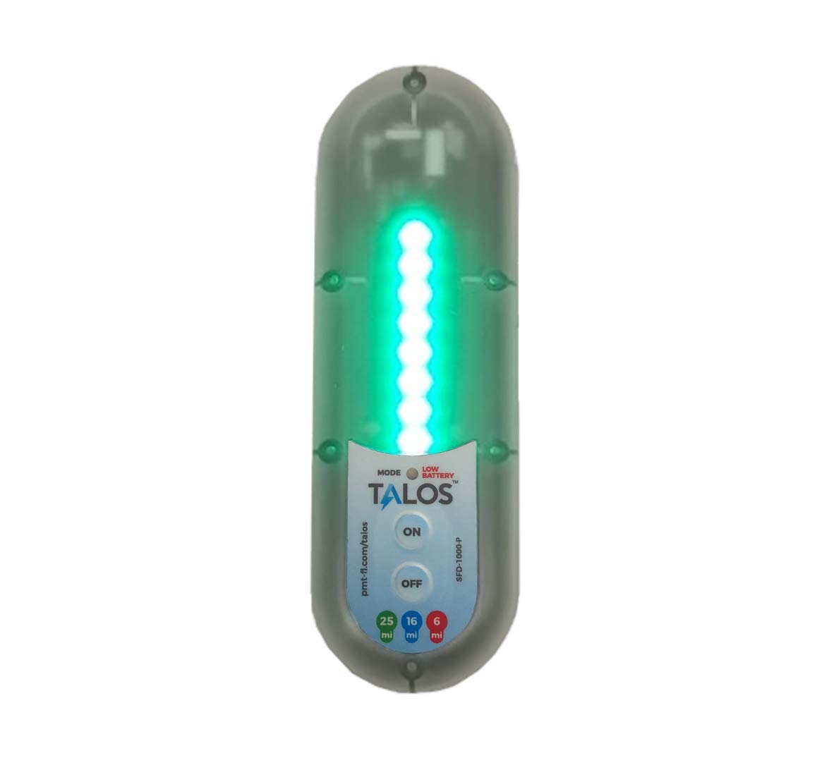 TALOSLightning Strike Detector Kit - General Outdoor Lightning Storm Sensor - Comes with 2 Wall Mounts for Pools, Golf Courses, Spas - Personal Handheld Portable Waterproof Thunderstorm Safety Alerts