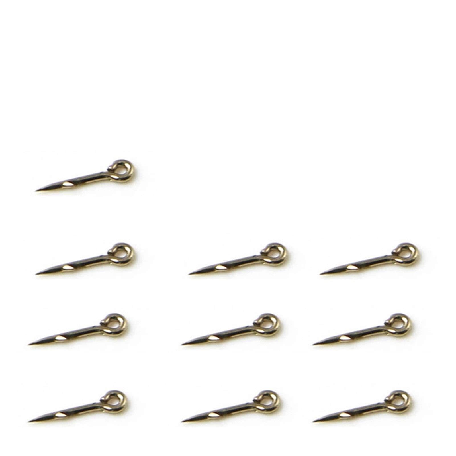 DunMuan 100PCS Metal Bait Spike Carp Fishing Hook Bait Sting Boilies Pin Spike Maggot Corn Ronnie Hair Rigs Carp Feeder Fishing DunMuan (Color : S 7mm 100PCS)