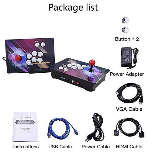 MOSTOP 3D & 2D Arcade Video Game Console 2680 Games in 1 Pandora's Box 180 3D Games 1080P HD 2 Players Arcade Machine with Double Joystick Support Expand 6000+ Games (2680 Colorful) - Thumbnail 5