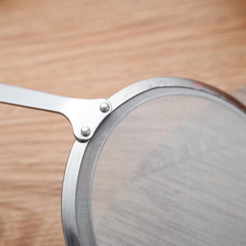 Filtro de frigideira Homyl 2 pçs concha de concha de aço inoxidável colher de sopa para fritar alime