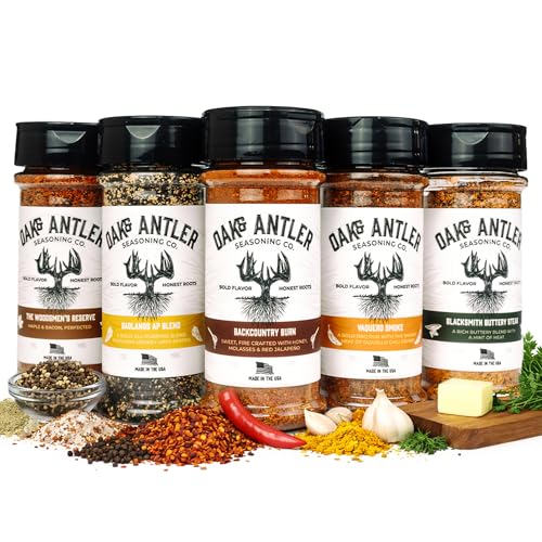Oak & Antler 5-Blend Seasoning Bundle, Non-GMO, No MSG - 5oz 5pk image 5
