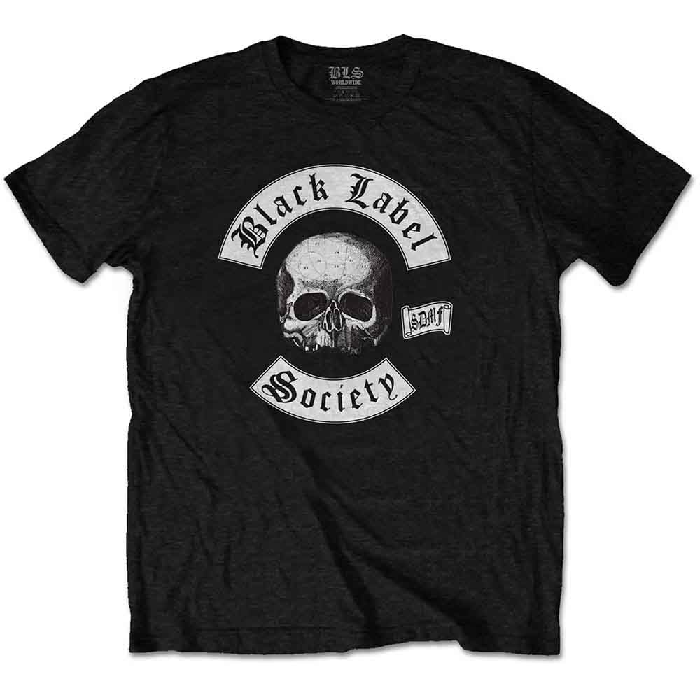Black Label Society T Shirt Skull SDMF Band Logo Official Mens Black M