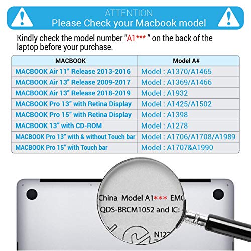 IBENZER MacBook Air 13 Inch Case, Soft Touch Hard Case Shell Cover for Apple MacBook Air 13 A1369 1466, Dragon, MAD13DRN+1