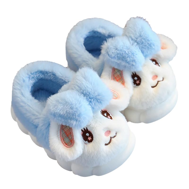 Onngaku Girls Bunny Slippers for Little Kids Toddler Cute Rabbit House Slippers Plush Warm Home Shoes