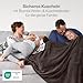 Blumtal Kuscheldecke flauschig - Oeko-TEX zertifizierte Fleecedecke 150x200 cm - Wohndecke 150x200 cm - Decke Couch Wohn- & Kuscheldecke - Wohndecke Kuscheldecke Dunkelbraun