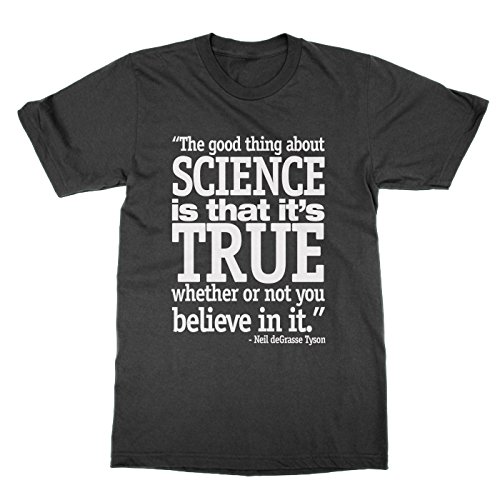 T-shirt science is true fini les tissus fins et les imprimés qui s'effacent