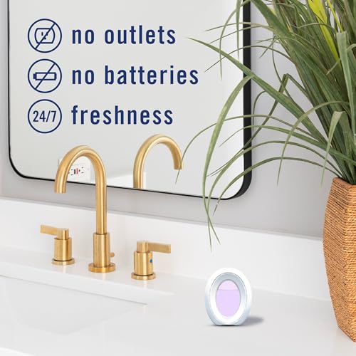 Image of Febreze Bathroom Air Freshener, Odor-Fighting, Plug In Alternative, Air Fresheners for Small Spaces in Home, Bathroom, Kitchen, & Closet, Lilac & Peach Scents, 4ct (2 of Each Scent)