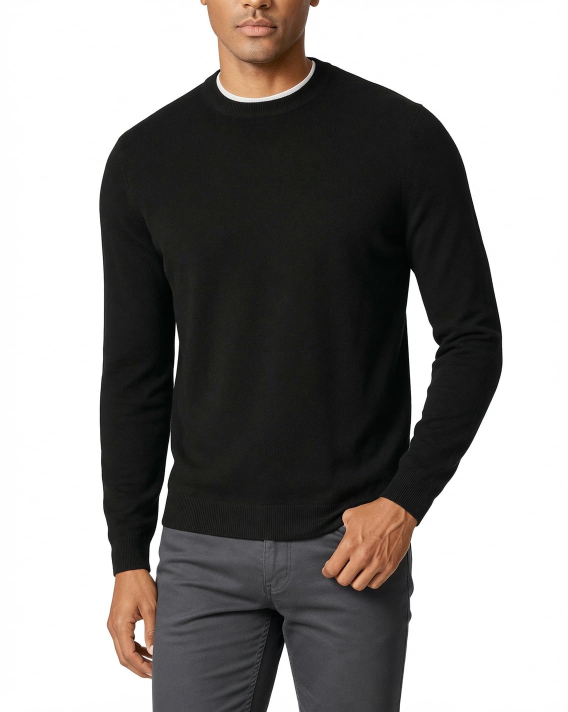 KVSS Men's Crewneck 100% Pure Cashmere Sweater