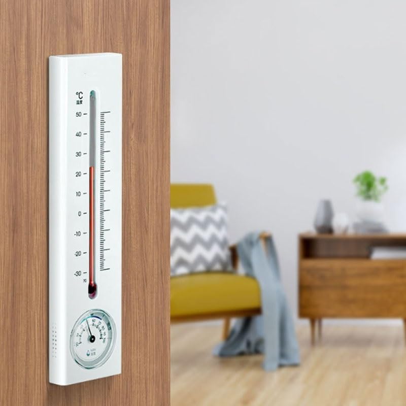 Wall Mounted Outdoor Indoor Greenhouse Temperature Gauge for Home Office