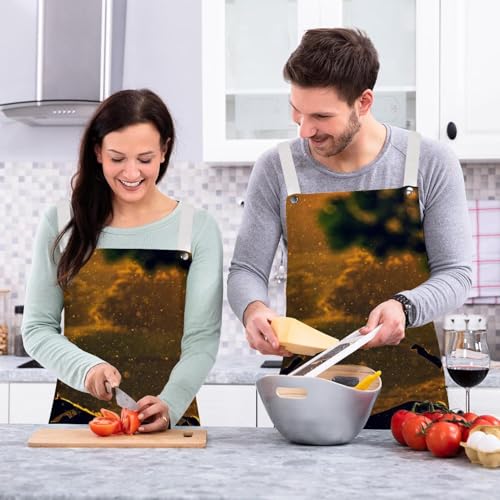 Tablier de cuisine multicolore et tablier de serveuse pour pâtisserie lot de 2