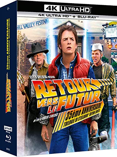 Retour vers Le Futur : Trilogie [4K Ultra-HD + Blu-Ray-Édition boîtier SteelBook 35ème Anniversaire]