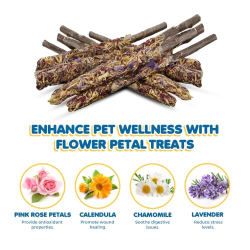 Image of SunGrow Apple Sticks, Wood Chew Treats for Rabbits, Chinchillas, Bunny, Hamster, Squirrel, Guinea Pigs, Small Animals Molar Pet Chew Toys for Teeth Grinding (20 Pcs)