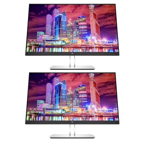 Image of HP EliteDisplay E24q G4 24 Inch IPS LED Backlit Monitor 2-Pack, QHD