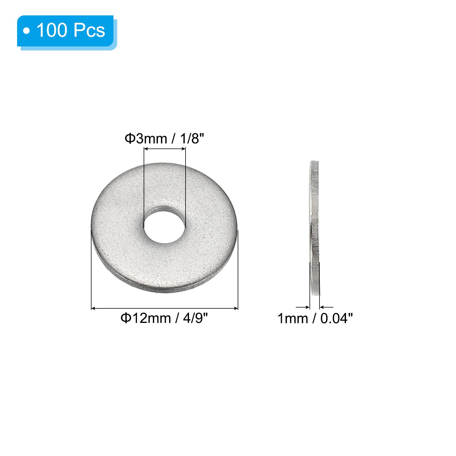 PATIKIL 304 Stainless Steel Flat Washer - Image 2