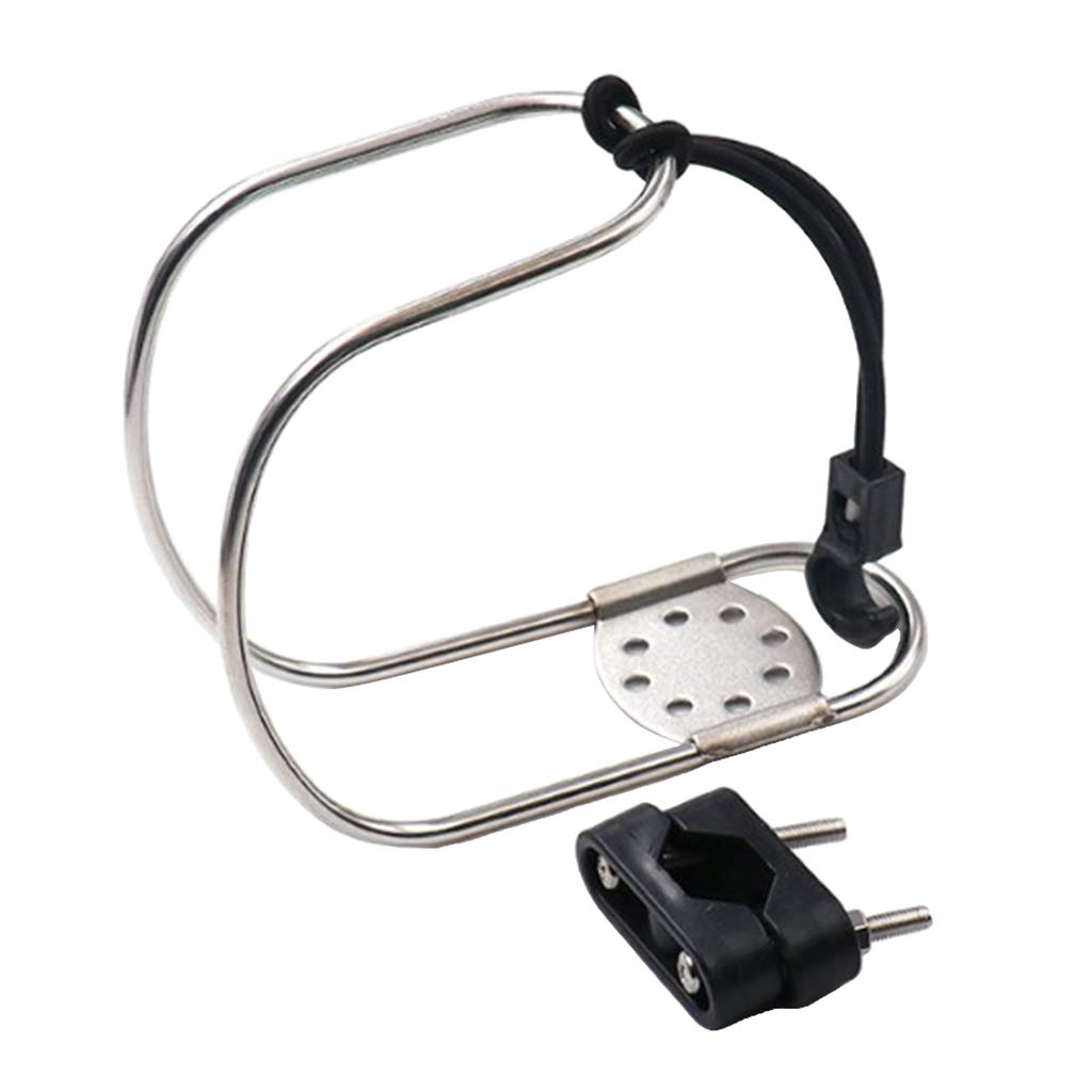 freneci Horseshoe Lifebuoy Holder, Marine Grade Stainless Steel Horseshoe Lifebuoy Swimming Ring Holder Life Buoy Bracket for Boat