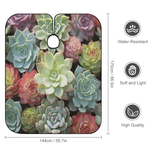 Capa para Corte de Pelo Cactus Succulents 170x144 cm miniatura 2