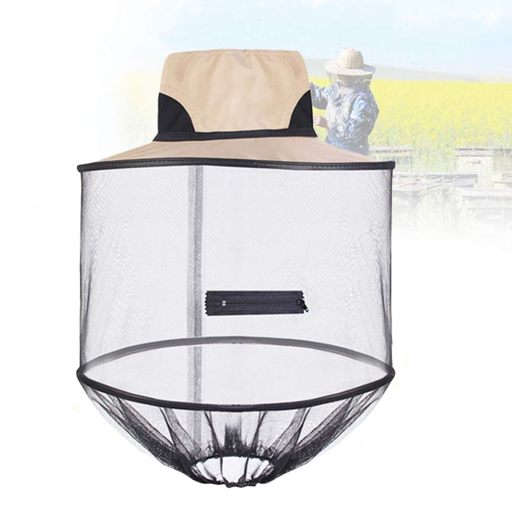 Moustiquaire pour tête de lit, protection contre les insectes en maille, pour homme et femme, chapeau cloche d'extérieur avec fonction anti-moustiques, idéal pour le camping et la randonnée