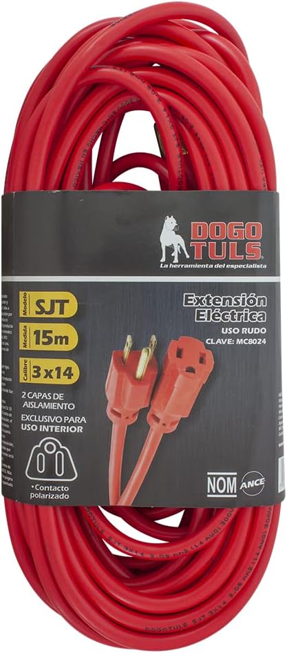 EXTENSION CORDS 3x14 15 MTS RUGGED