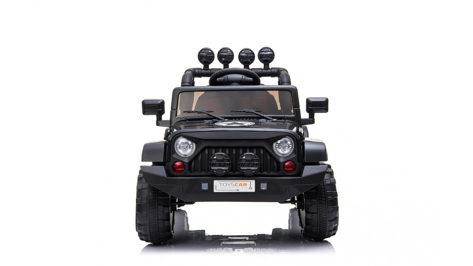 TOYSCAR Macchina Elettrica Per Bambini Fuoristrada Adventure Full Optional TAPPETINI e RUOTE IN GOMMA Auto Elettrica Per Bambini Telecomandata Sedile In Pelle Porte Apribili Doppio Motore12V